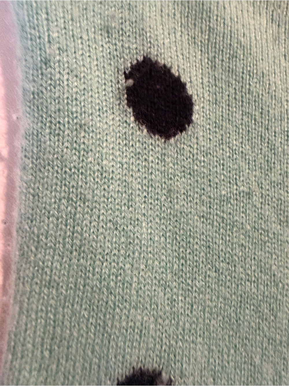Talbots Tiffany Blue Cashmere Women’s Polka Dot Lightweight Sweater - Picture 12 of 15